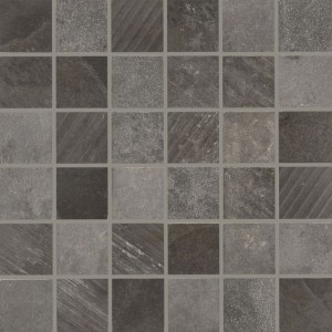 Quintessenza Superfici20 Mosaico Mix Antracite - mozaika gresowa 20 x 20 cm SVN404M, antracytowa mieszanka
