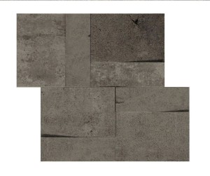 Rex Ceramiche La Roche Di Rex Mud Muretto 3D 742243 Lappato 21 x 40 cm - płytki gresowe dekoarcyjne