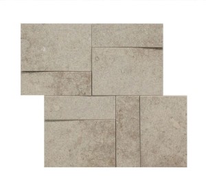 Rex Ceramiche La Roche Di Rex Ecru Muretto 3D 742241 Lappato 21 x 40 cm - płytki gresowe dekoarcyjne