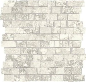 Provenza Unique Travertine Mosaic White Ancient 30x30 cm mozaika gresowa EJEH, szary