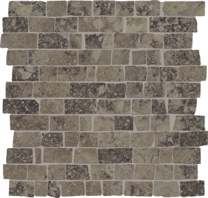 Provenza Unique Travertine Mosaic Chocolate Ancient 30x30 cm mozaika gresowa EJTZ, brązowy