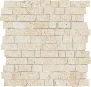 Provenza Unique Travertine Mosaic Cream Minimal 30x30 cm mozaika gresowa EJEE, beżowy