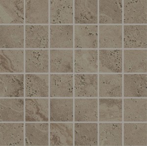 Provenza Unique Travertine Mosaic 5x5 Chocolate Minimal 30x30 cm mozaika gresowa EJTP, brązowy