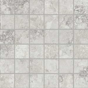 Provenza Unique Travertine Mosaic 5x5 Silver Ancient 30x30 cm mozaika gresowa EJE2, szary