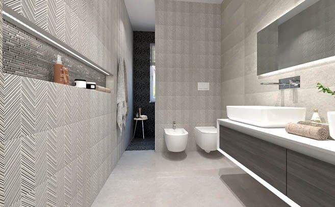 APE Limestone Andria Grey 25x75 płytki ścienne dekoracyjne 111914