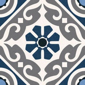 Gayafores Taco Musa Blue 16,5x16,5 płytki podłogowe patchwork