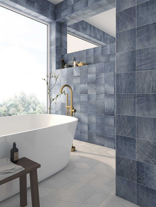 WOW Denim Indigo 14x14 płytka gresowa 164460