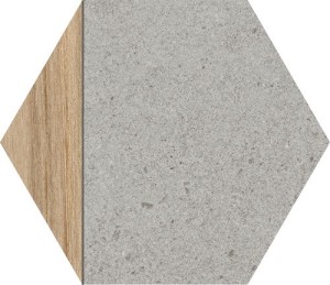 Vives Seine Hexágono Ligard Gris 23x26,6 płytki patchworkowe gresowe