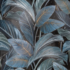 Płytki Wielkoformatowe CIR W06 BLACK LEAF CM 120X120
