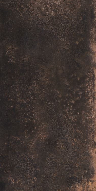 Płytki grafit przetarte ze rdzą metalizowane industrialne Sant Agostino Oxidart Black 60x120 79403