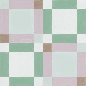 Płytki pathwork Harmony Patterns Pink Square 22,3x22,3 Matt /0,65m2/