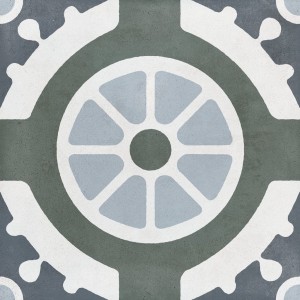 Płytki pathwork Harmony Havana White Round 22,3x22,3 Matt /0,65m2/