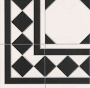 Realonda Oxford Negro Esquina 33x33 płytka podłogowa