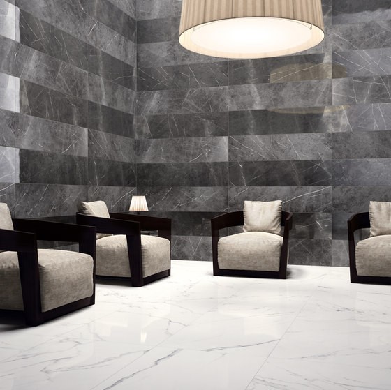 Płytki marmur grafit szary z cięka biała żyła Abk Sensi Pietra Grey mat 30X120 hb 11165