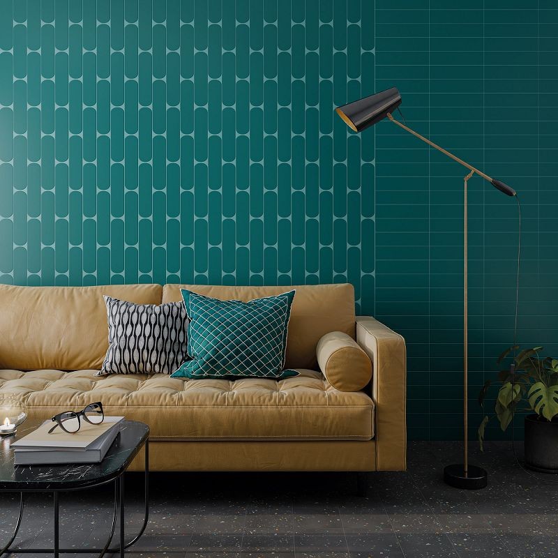 WOW Grace O Teal Matt 7,5x30 płytki ścienne cegiełki 155956