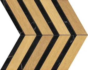 Płytki mozaiki szewron drewnopodobny Atlas Concorde AO3K Heartwood Malt Marble Chevron Atlas Concorde Heartwood 29,4x28,7 cm AO3L