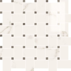 Płytki imitacja kamienia Panaria Trilogy Calacatta White Mosaico 72 30x30 Lux 9,5mm /0,36m2/