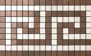 Płytki marmuropodobne Atlas Concorde Marvel Bronze/Champagne Greca Mosaico 18,5x30 Lappato /10szt/