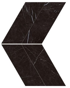 Płytki marmuropodobne Atlas Concorde Marvel Nero Marquina Chevron 22,5X22,9 Lappato /0,31m2/