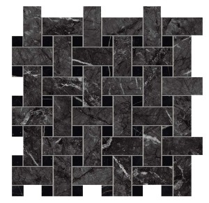Płytki marmuropodobne Atlas Concorde Marvel Grigio Intenso Basket Weave 30,5x30,5 Matt /0,558m2/