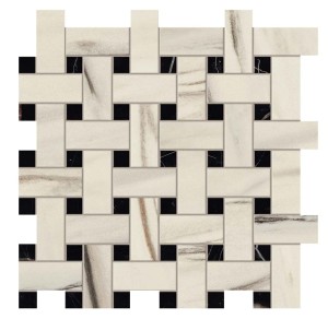 Płytki marmuropodobne Atlas Concorde Marvel Bianco F. Basket Weave 30,5x30,5 Matt /0,558m2/
