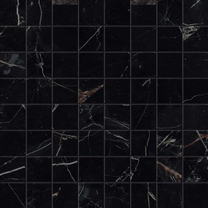 Płytki marmuropodobne Atlas Concorde Marvel Black Atlantis Mosaico 30x30 Matt /0,9m2/