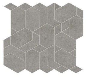 Płytki duże Atlas Concorde Boost Grey Mosaico Shapes 31x33,5 Matt /0,623m2/