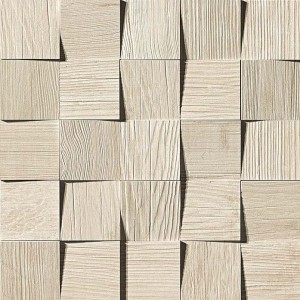 Płytki drewnopodobne 3D Atlas Concorde Axi White Pine Mosaico 3D 35x35 Matt /0,735m2/