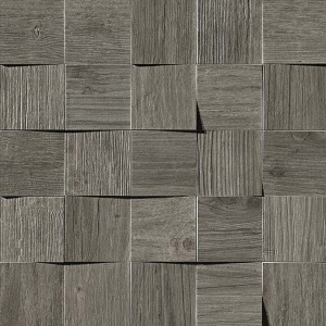 Płytki drewnopodobne 3D Atlas Concorde Axi Grey Timber Mosaico 3D 35x35 Matt /0,735m2/