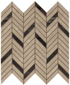 Płytki marmuropodobne Atlas Concorde Marvel Elegant Sable Mosaico Twill 30x31 Lappato /0,372m2/