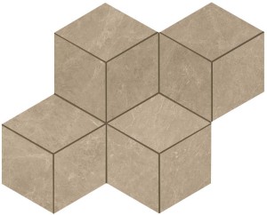 Płytki marmuropodobne Atlas Concorde Marvel Elegant Sable Mos. Esagono 30x35 Lappato /0,42m2/