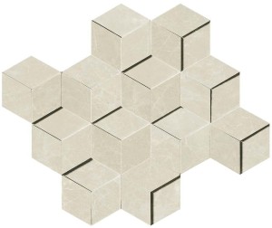 Płytki marmuropodobne Atlas Concorde Marvel Imperial White Mosaico 3D 30,5x26,4 Lappato /0,48m2/
