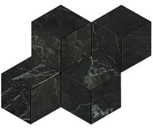 Płytki marmuropodobne Atlas Concorde Marvel Noir St.Laurent Mos. Esagono 30x35 Lappato /0,42m2/