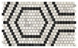 Płytki marmuropodobne Atlas Concorde Marvel Mosaico Honeycomb Cold 30x49 Lappato /0,882m2/