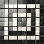 Płytki marmuropodobne Atlas Concorde Marvel Noir/Cremo Angolo Mosaico 18,5x18,5 Lappato /4szt/
