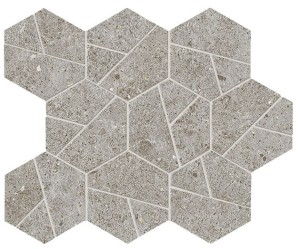Płytki duże Atlas Concorde Boost Stone Grey Mosaico Hex 25,28,5 Matt /0,428m2/