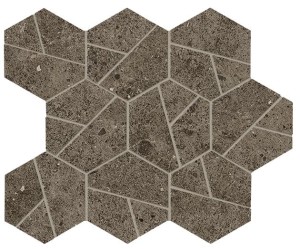 Płytki duże Atlas Concorde Boost Stone Tobacco Mosaico Hex 25,28,5 Matt /0,428m2/