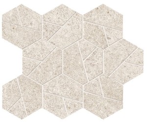 Płytki duże Atlas Concorde Boost Stone White Mosaico Hex 25,28,5 Matt /0,428m2/