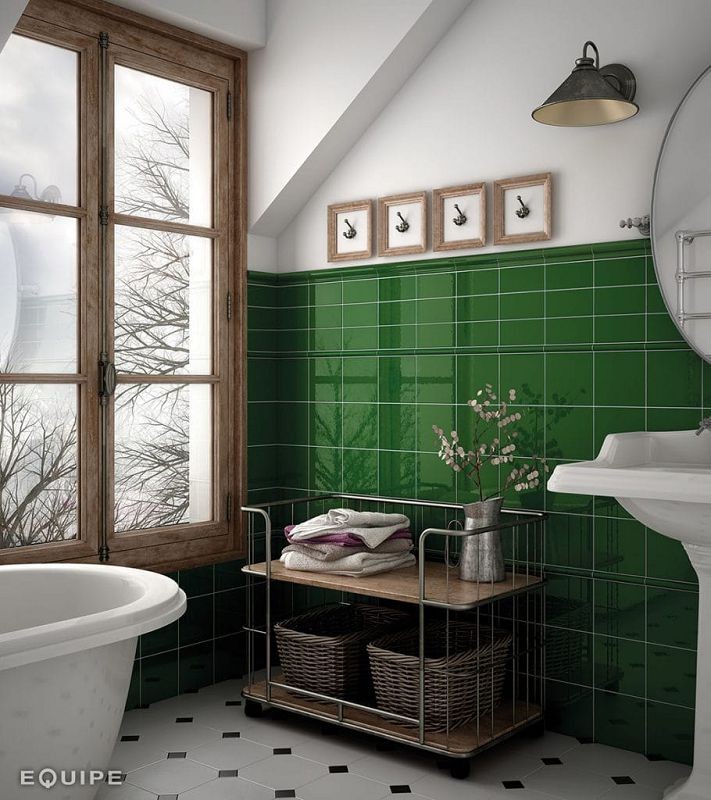 Equipe Evolution Victorian Green 7,5x15 płytka ścienna 127598