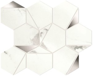 Płytki marmuropodobne Atlas Concorde Marvel Statuario Supremo Platino Hex 25,1x29 Lucida /0,4367m2/
