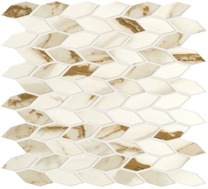Płytki marmuropodobne Atlas Concorde Marvel Calacatta Imperiale Mos. Twist 30,5x30,5 Lucida /0,558m2/