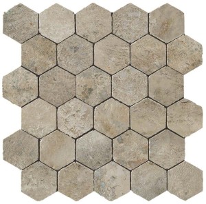 Płytki Cotto Atlas Concorde Aix Cendre Honeycomb Tumbled 30x31 Matt /0,558m2/