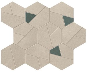 Płytki duże Atlas Concorde Boost Pro Cream Mosaico Hex Blue 25,28,5 Matt /0,428m2/