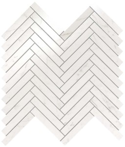 Płytki marmuropodobne Atlas Concorde Marvel Carrara Pure Herringbone Wall 30,5x30 Lucida /0,549m2/