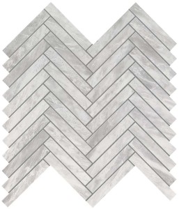 Płytki marmuropodobne Atlas Concorde Marvel Bardiglio Grey Herringbone Wall 30,5x30 Lucida /0,549m2/