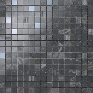 Płytki marmuropodobne Atlas Concorde Marvel Noir S.Laurent Mosaic 30,5x30,5 Lucida /0,558m2/