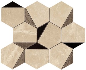 Płytki marmuropodobne Atlas Concorde Marvel Gold Hex Sable-Brown 25,1x29 Lucida /0,4367m2/