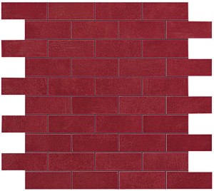 Płytki duże Atlas Concorde Boost Red Minibrick 30,5x30,5 Matt /0,558m2/