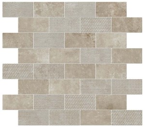 Płytki Cotto Atlas Concorde Aix Cendre Minibrick Tumbled 30,5x30,5 Matt /0,558m2/