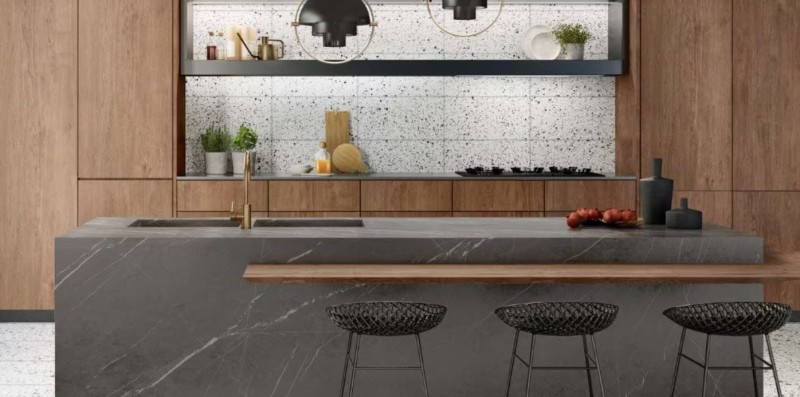 Plytki podłogowe Casalgrande Padana Terrazzotech Tech Argento 60x120 9mm 167940